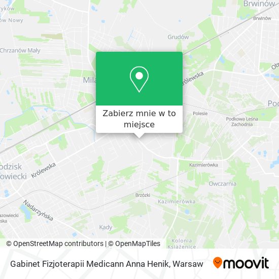 Mapa Gabinet Fizjoterapii Medicann Anna Henik