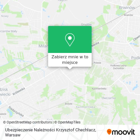 Mapa Ubezpieczenie Należności Krzysztof Chechłacz