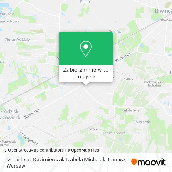 Mapa Izobud s.c. Kazimierczak Izabela Michalak Tomasz