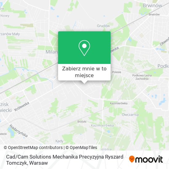 Mapa Cad / Cam Solutions Mechanika Precyzyjna Ryszard Tomczyk