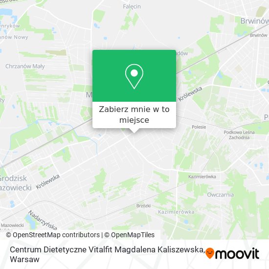 Mapa Centrum Dietetyczne Vitalfit Magdalena Kaliszewska