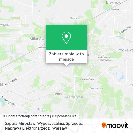 Mapa Szpura Mirosław. Wypożyczalnia, Sprzedaż i Naprawa Elektronarzędzi