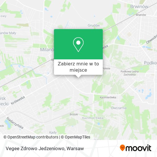 Mapa Vegee Zdrowo Jedzeniowo