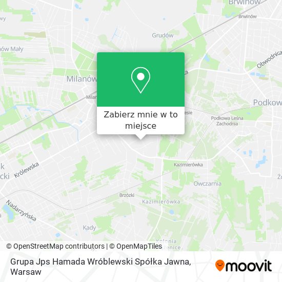 Mapa Grupa Jps Hamada Wróblewski Spółka Jawna