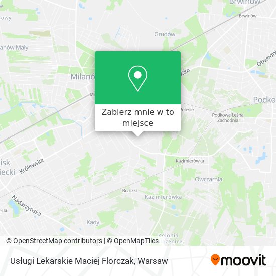 Mapa Usługi Lekarskie Maciej Florczak