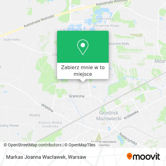 Mapa Markas Joanna Wacławek