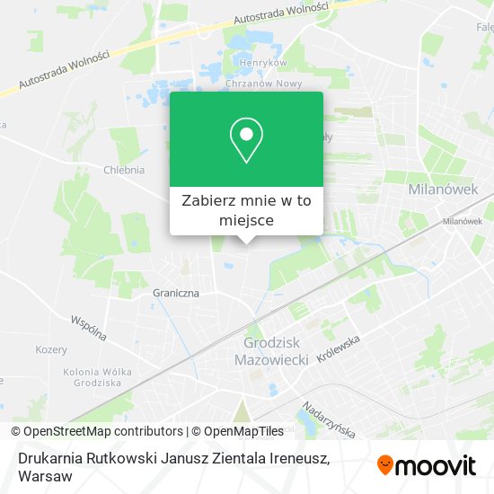 Mapa Drukarnia Rutkowski Janusz Zientala Ireneusz