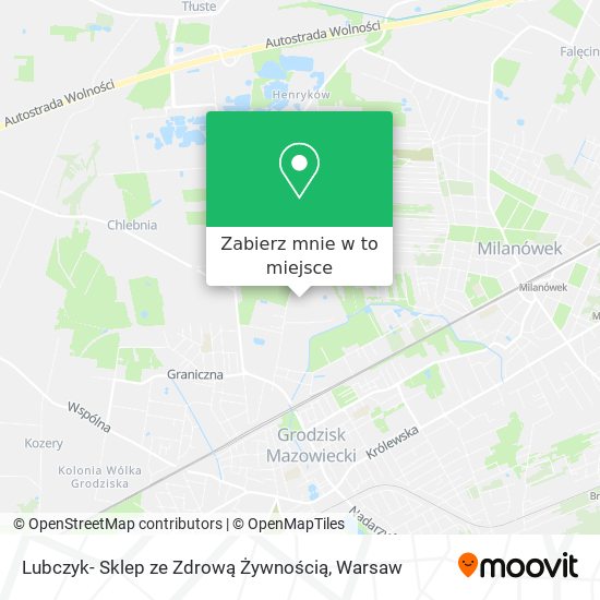 Mapa Lubczyk- Sklep ze Zdrową Żywnością