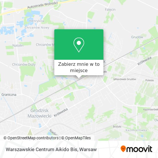 Mapa Warszawskie Centrum Aikido Bis