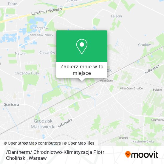 Mapa /Dantherm/ Chłodnictwo-Klimatyzacja Piotr Choliński