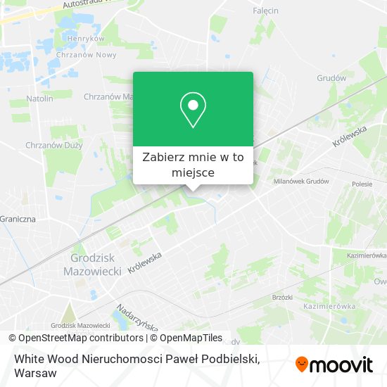 Mapa White Wood Nieruchomosci Paweł Podbielski