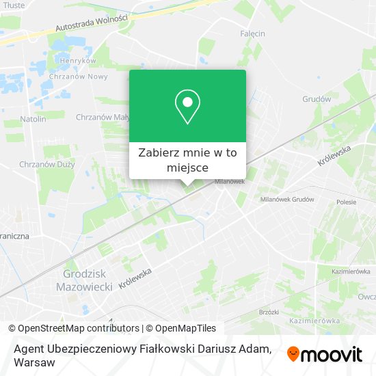 Mapa Agent Ubezpieczeniowy Fiałkowski Dariusz Adam