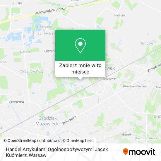 Mapa Handel Artykułami Ogólnospożywczymi Jacek Kućmierz