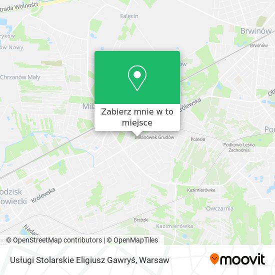 Mapa Usługi Stolarskie Eligiusz Gawryś