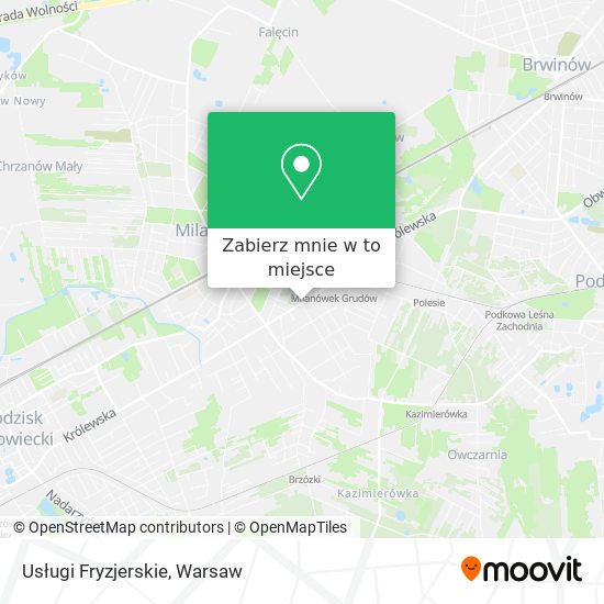 Mapa Usługi Fryzjerskie