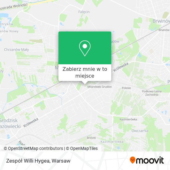 Mapa Zespół Willi Hygea