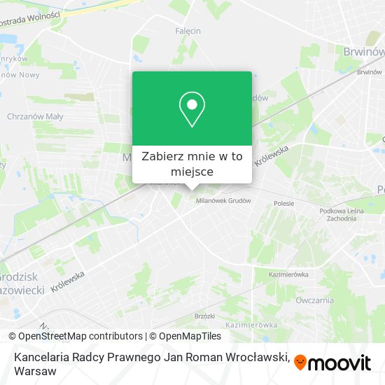 Mapa Kancelaria Radcy Prawnego Jan Roman Wrocławski