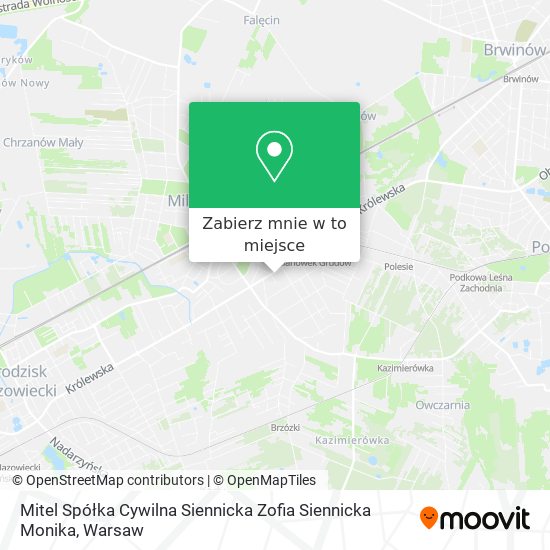 Mapa Mitel Spółka Cywilna Siennicka Zofia Siennicka Monika