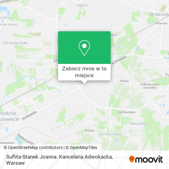 Mapa Suflita-Stanek Joanna. Kancelaria Adwokacka