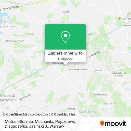 Mapa Motech-Service. Mechanika Pojazdowa, Diagnostyka. Jasiński J.