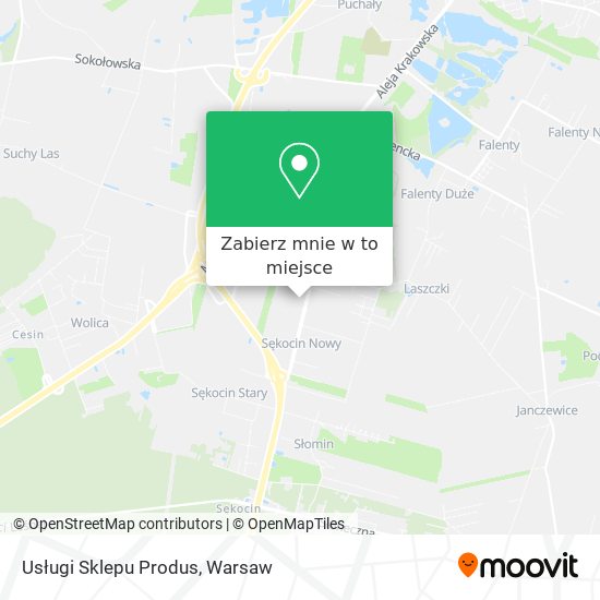 Mapa Usługi Sklepu Produs