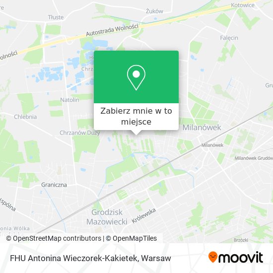 Mapa FHU Antonina Wieczorek-Kakietek