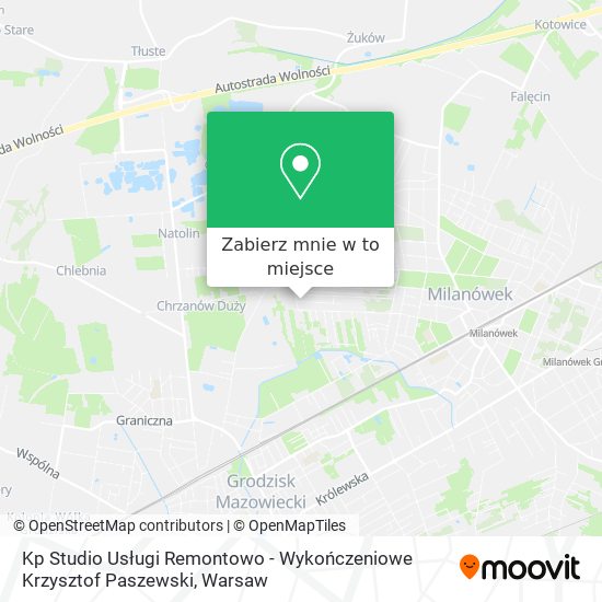 Mapa Kp Studio Usługi Remontowo - Wykończeniowe Krzysztof Paszewski