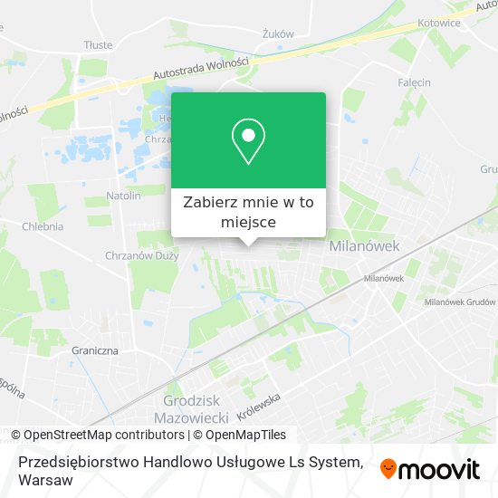 Mapa Przedsiębiorstwo Handlowo Usługowe Ls System