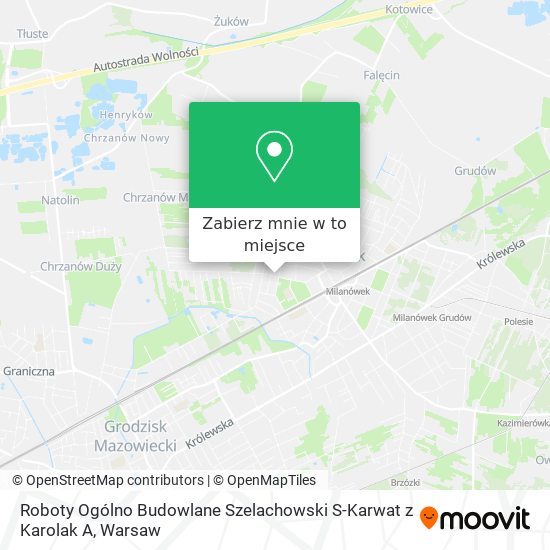 Mapa Roboty Ogólno Budowlane Szelachowski S-Karwat z Karolak A