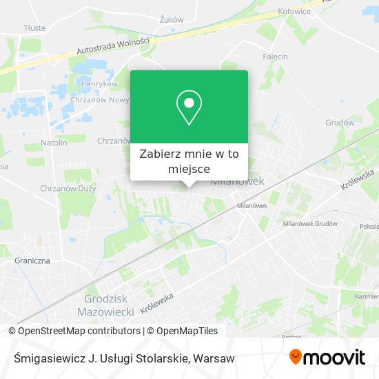 Mapa Śmigasiewicz J. Usługi Stolarskie