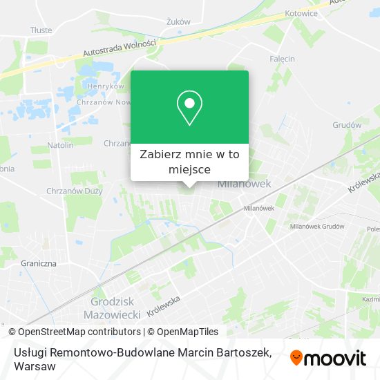 Mapa Usługi Remontowo-Budowlane Marcin Bartoszek