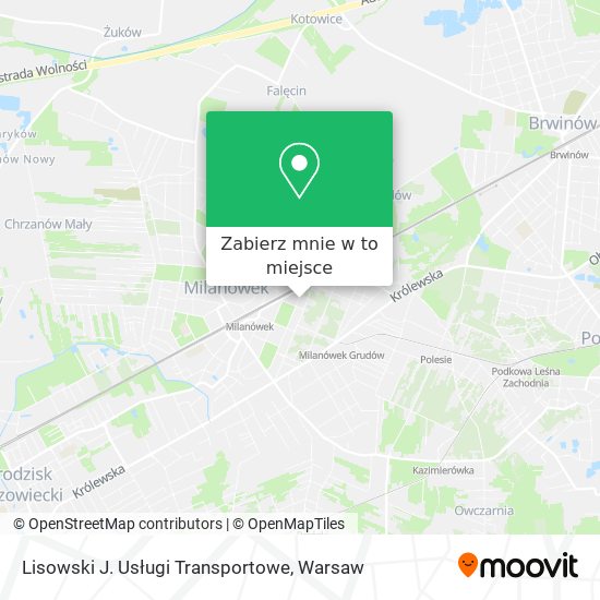 Mapa Lisowski J. Usługi Transportowe