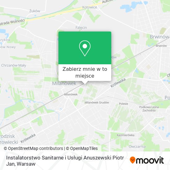 Mapa Instalatorstwo Sanitarne i Usługi Anuszewski Piotr Jan