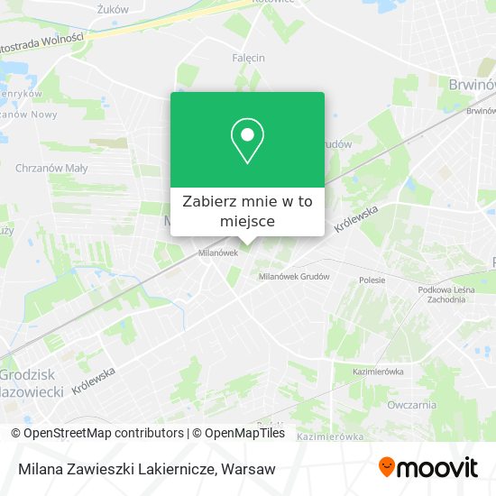 Mapa Milana Zawieszki Lakiernicze