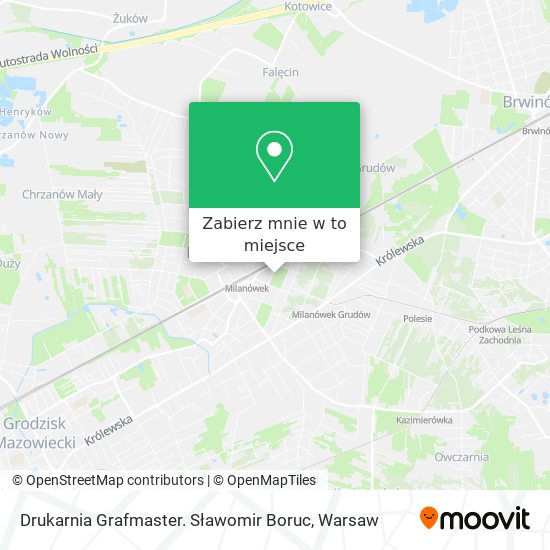 Mapa Drukarnia Grafmaster. Sławomir Boruc