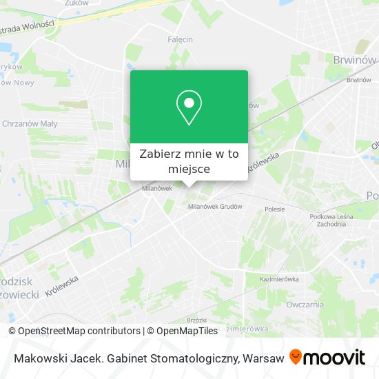 Mapa Makowski Jacek. Gabinet Stomatologiczny