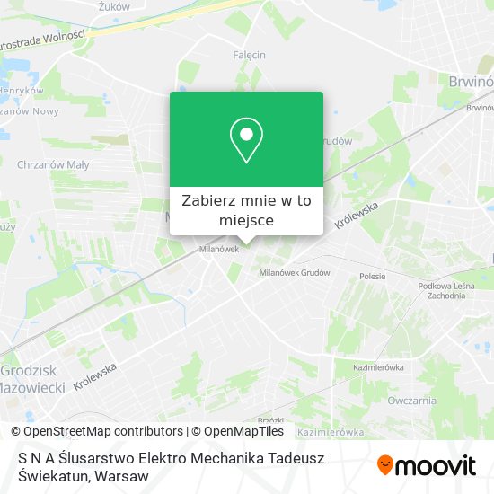 Mapa S N A Ślusarstwo Elektro Mechanika Tadeusz Świekatun