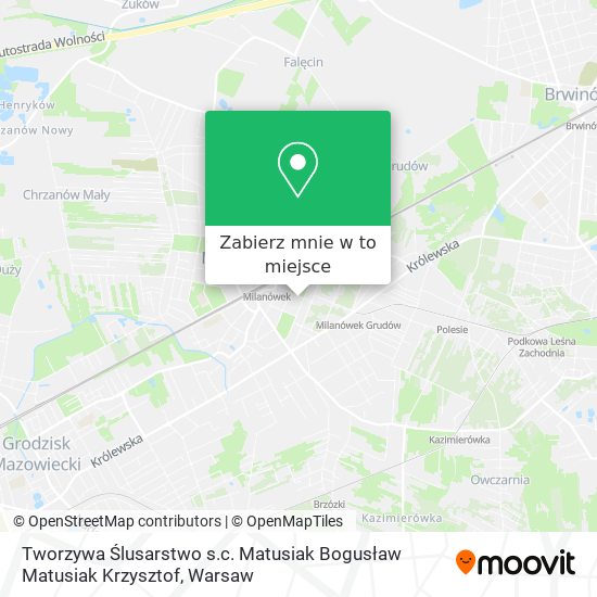 Mapa Tworzywa Ślusarstwo s.c. Matusiak Bogusław Matusiak Krzysztof