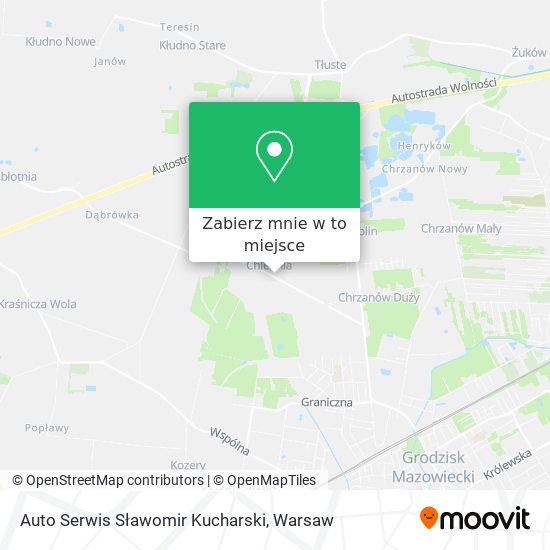 Mapa Auto Serwis Sławomir Kucharski