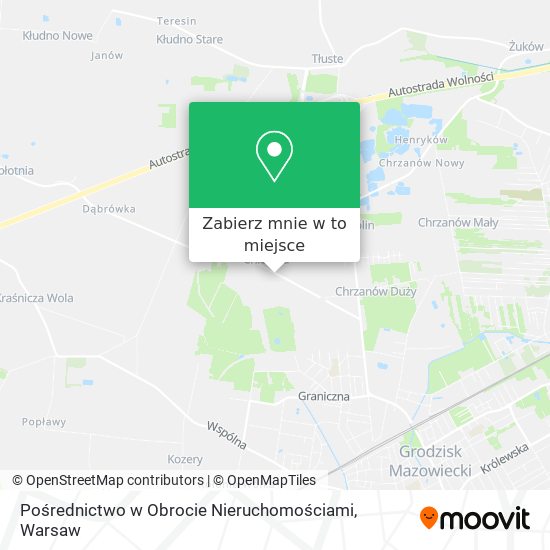 Mapa Pośrednictwo w Obrocie Nieruchomościami