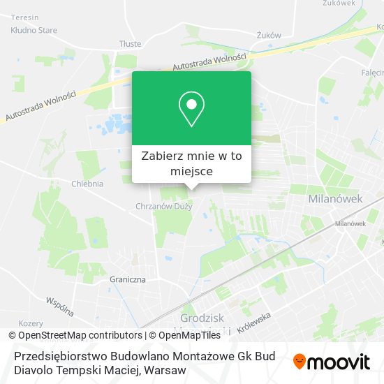 Mapa Przedsiębiorstwo Budowlano Montażowe Gk Bud Diavolo Tempski Maciej