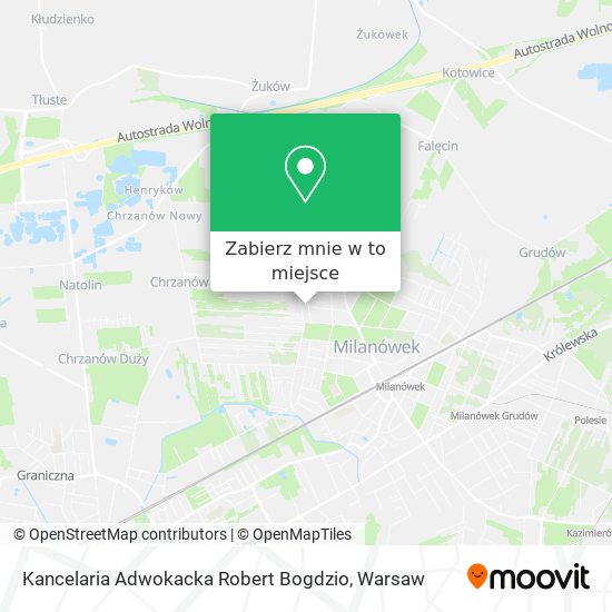 Mapa Kancelaria Adwokacka Robert Bogdzio