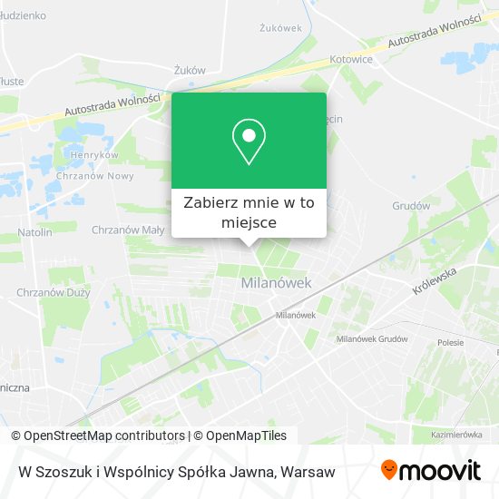 Mapa W Szoszuk i Wspólnicy Spółka Jawna