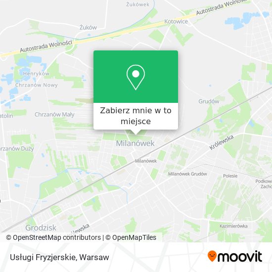 Mapa Usługi Fryzjerskie