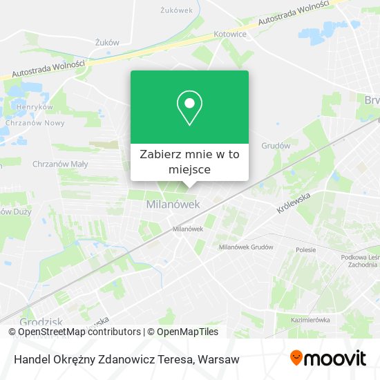 Mapa Handel Okrężny Zdanowicz Teresa