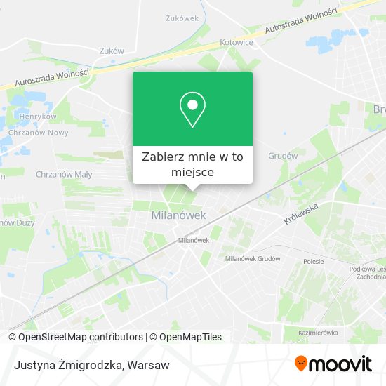 Mapa Justyna Żmigrodzka