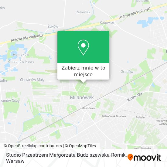 Mapa Studio Przestrzeni Małgorzata Budziszewska-Romik