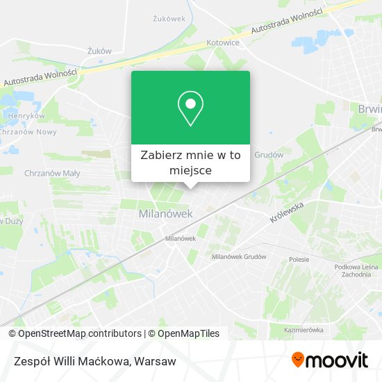 Mapa Zespół Willi Maćkowa