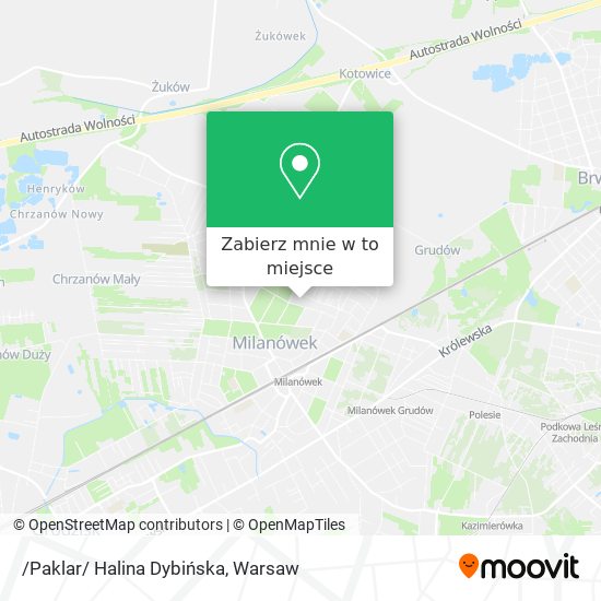 Mapa /Paklar/ Halina Dybińska