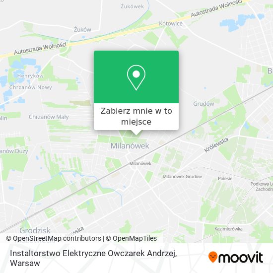 Mapa Instaltorstwo Elektryczne Owczarek Andrzej